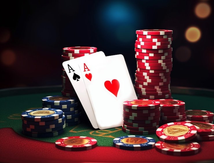 Live dealer at blackjack table with multiple camera angles and player chat interface on mobile phone screen